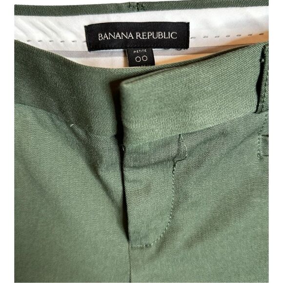 Banana Republic Sz 00P Sloan Ankle Pants Womens Slim Fit Mid Rise Olive Green - Picture 2 of 6